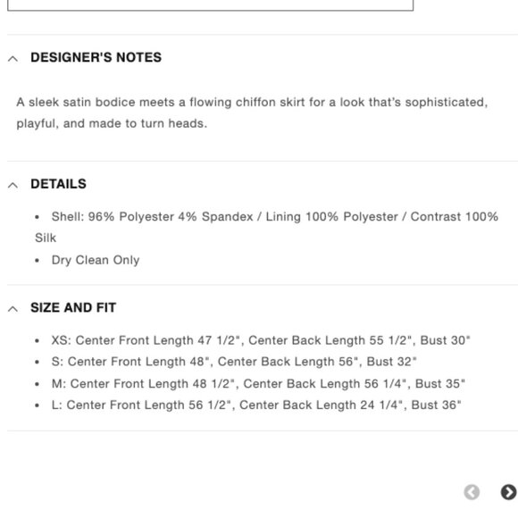 Azeeza NWT Paloma Satin Chiffon Gown Size Medium - Picture 3 of 8